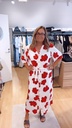 Flow Dress, Röd