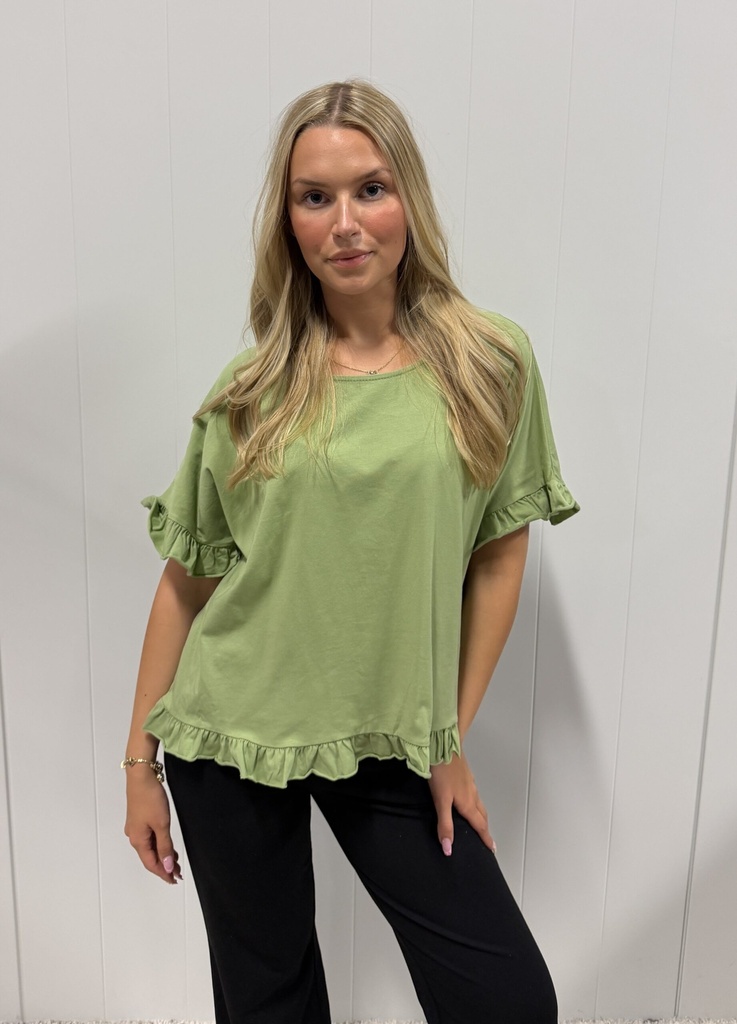 Tess t-shirt topp, Army